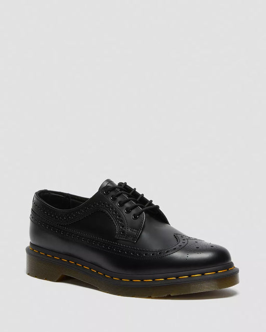 3989 YELLOW STITCH SMOOTH BROGUE SHOES
