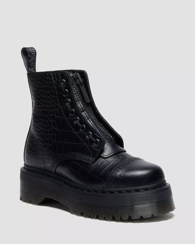 SINCLAIR CROC EMBOSS PLATFORM BOOTS