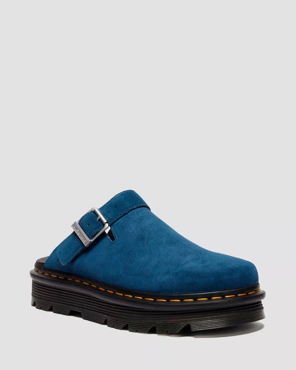 ZEBZAG SUEDE SLINGBACK PLATFORM MULES
