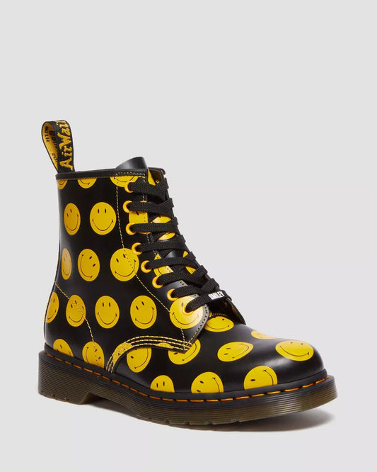 1460 SMILEY® SMOOTH LACE UP BOOTS