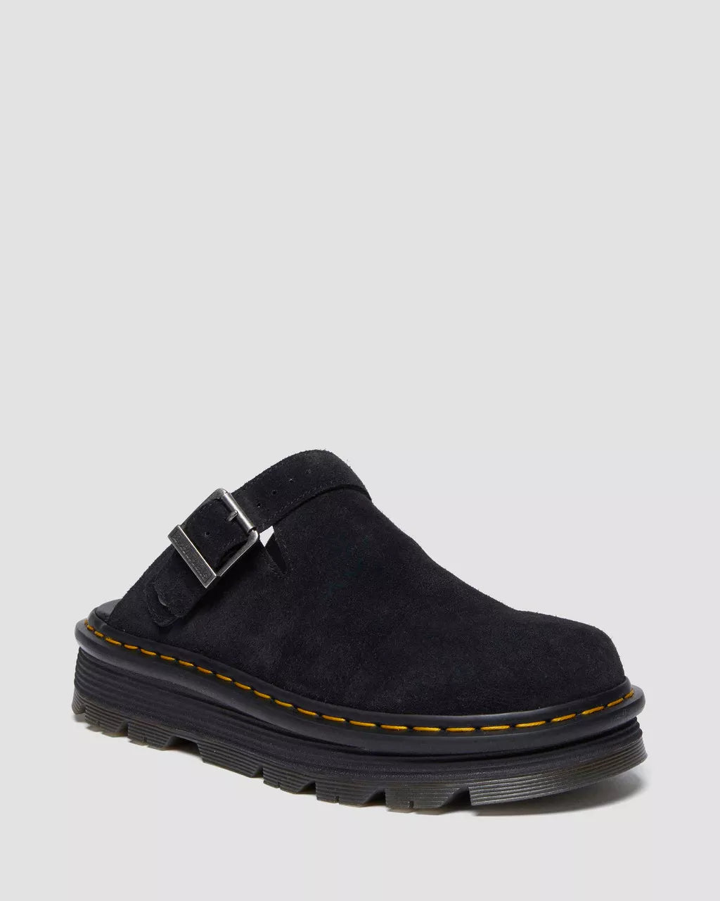 ZEBZAG SUEDE SLINGBACK PLATFORM MULES