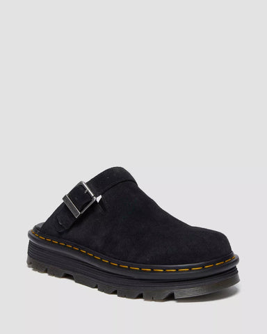 ZEBZAG SUEDE SLINGBACK PLATFORM MULES