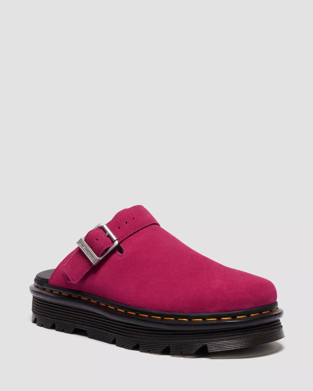 ZEBZAG SUEDE SLINGBACK PLATFORM MULES