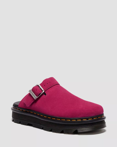 ZEBZAG SUEDE SLINGBACK PLATFORM MULES