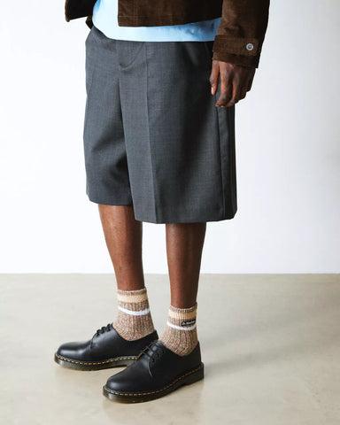 SHORT MARL COTTON BLEND SOCKS