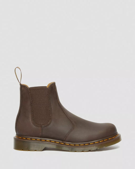 2976 YELLOW STITCH CRAZY HORSE CHELSEA BOOTS