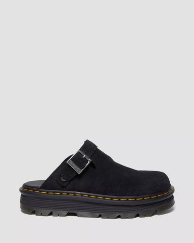 ZEBZAG SUEDE SLINGBACK PLATFORM MULES