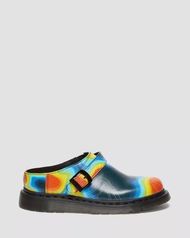 ISHAM GENIX NAPPA RECLAIMED THERMAL MAP SLINGBACK MULES