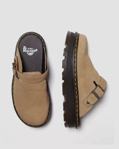 ZEBZAG SUEDE SLINGBACK PLATFORM MULES