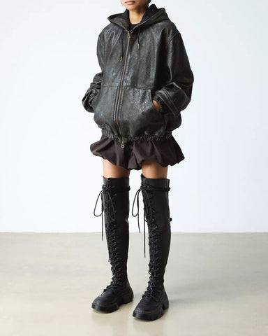 DMXL XTRM HI EXTRA TALL SOFT LEATHER PLATFORM BOOTS
