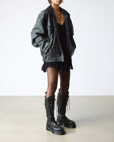 XTRM FRILL PLATFORM BOOTS
