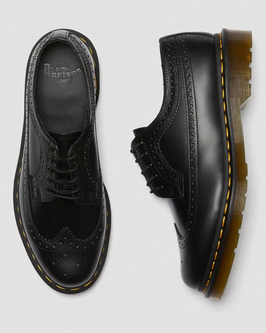 3989 YELLOW STITCH SMOOTH BROGUE SHOES