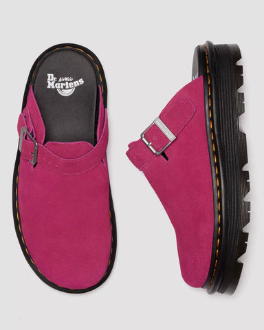 ZEBZAG SUEDE SLINGBACK PLATFORM MULES