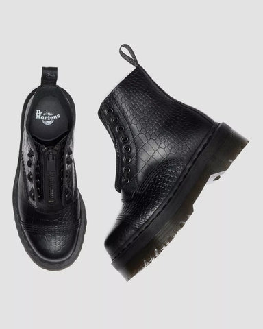 SINCLAIR CROC EMBOSS PLATFORM BOOTS