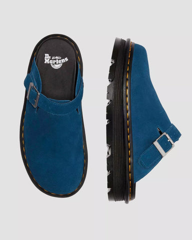 ZEBZAG SUEDE SLINGBACK PLATFORM MULES
