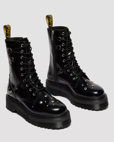 JADON HI STUDDED BUTTERO PLATFORMS BOOTS
