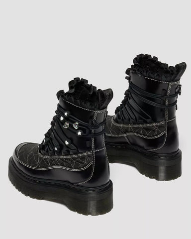 JADON FRILL SMOOTH PLATFORM BOOTS