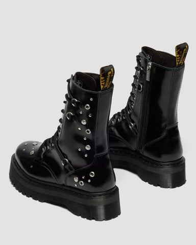 JADON HI STUDDED BUTTERO PLATFORMS BOOTS