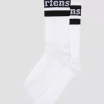 ATHLETIC LOGO ORGANIC COTTON BLEND SOCKS